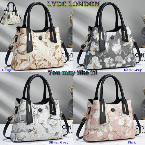 Ladies large size tote flower - size,