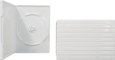 (10) White Empty Replacement DVD or Wii Cases Boxes Standard 14mm #DVBR14WH