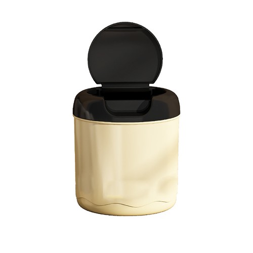 Desktop trash can cream - can,