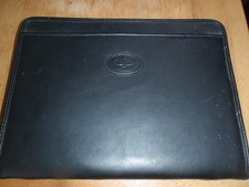 Italian A4 Faux Leather Portfollio  Zipped Conference Folder Folio Case