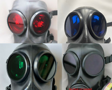FM12 Gas Mask Genuine Rubber Lenses / Outserts - Black - Blue - Red - Green 
