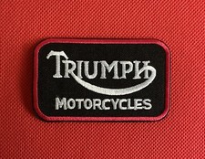 Triumph Themed Motorcycles Biker Rocker badges Iron Sew On Embroidered Patches