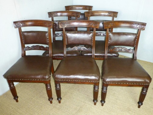 Antique set six gillows - set,