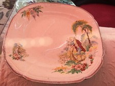 vintage alfred meakin royal marigold 22cm square plate.