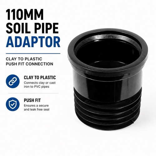 110mm soil pipe - soil, adaptor