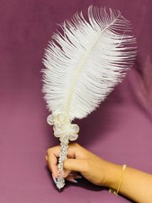 Nikka Luxury White Feather Nikkah Pen for Wedding Ceremonies New