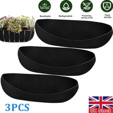 3x Felt Trough Planter Liners