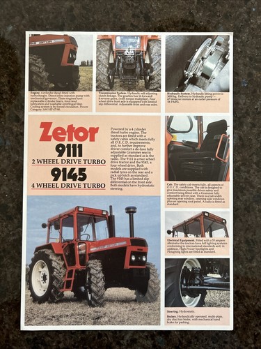 Zetor 9111 9145 tractor - zetor,