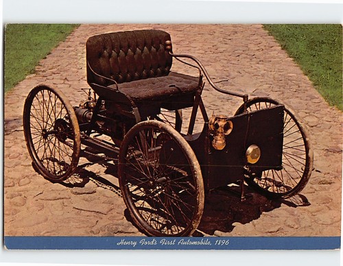 Postcard 1896 ford quadricycle - 1896,
