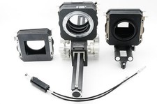 [MINT] Pentax 6x7 67 Auto Bellows + Slide Copier + Double Release Set From JAPAN