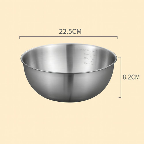 Stainless steel mixing bowl - steel,