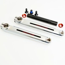 REDLINE FLIGHT Cranks BMX Crank Arms 175mm BMX 3-piece Cranks Chrome_Old School