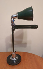 Vintage Invisaflex Industrial Angle Poise Desk Floor Lamp Engineers Machinist