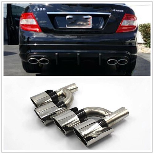 Silver tail exhaust muffler - silver,