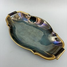 Carlton Ware Bleu Royale Vintage 12” Oval Tray Bowl Dish Ceramic England Blue