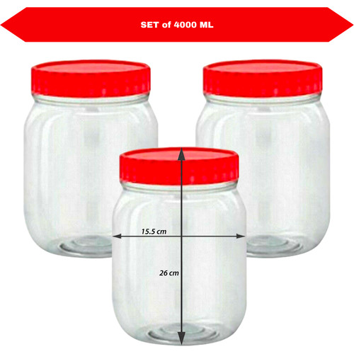Plastic jars small - small, large
