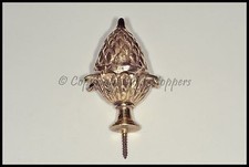 Brass Clock Finial Acorn Large
