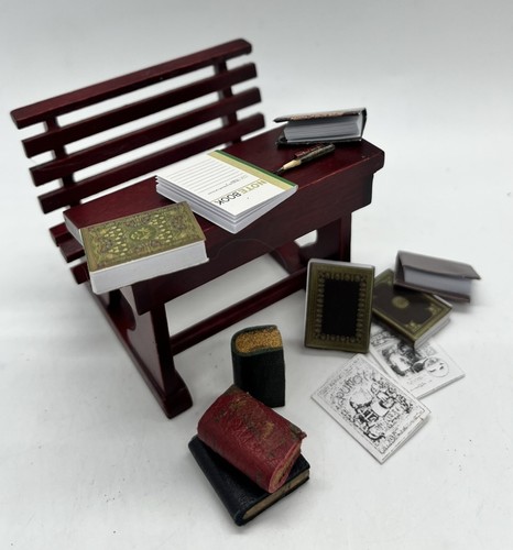 Dolls house school - desk, and