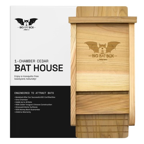 Wildyard cedar bat box - cedar,