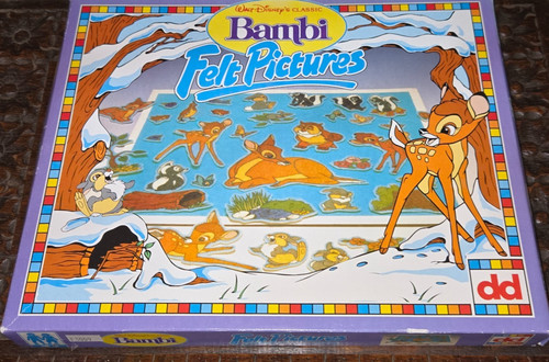 Vintage fuzzy felt pictures - fuzzy,