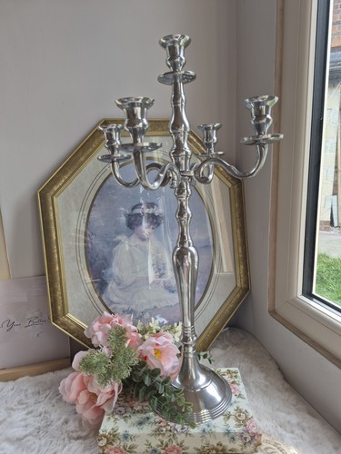 Heavy silver metal arm - silver,