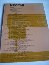 1976 NECCHI Industrial Sewing Machine Range Catalogue