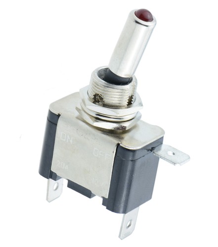 Illuminated led off toggle - illuminated,