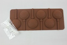 Silicone Smiley Lollipop Mould
