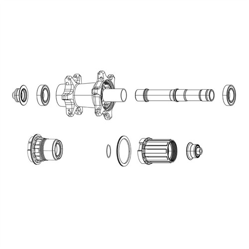 Zipp spare wheel axle rear - zipp,