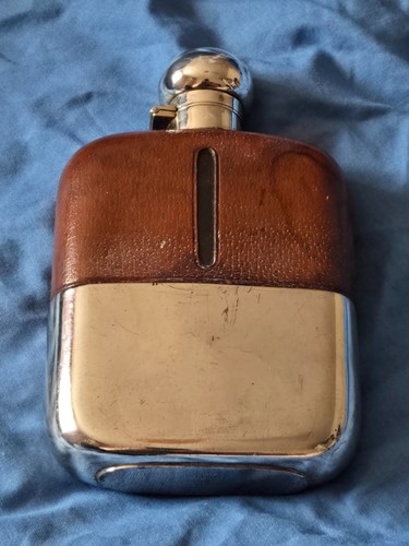 Vintage silver plate leather - vintage,