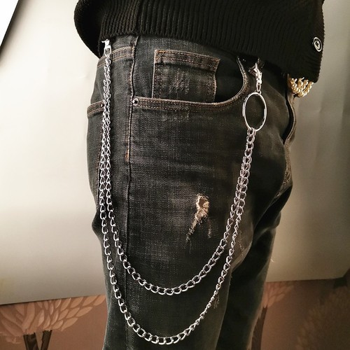 Belt chain silver metal - chain,