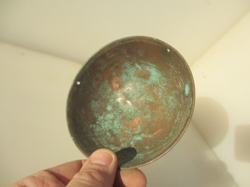 Victorian copper scale pans - copper,