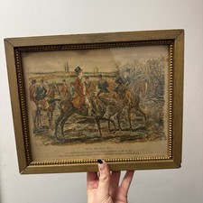 Vintage Hunting Scene Print