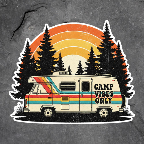 Sticker vinyl decal camp - vinyl,