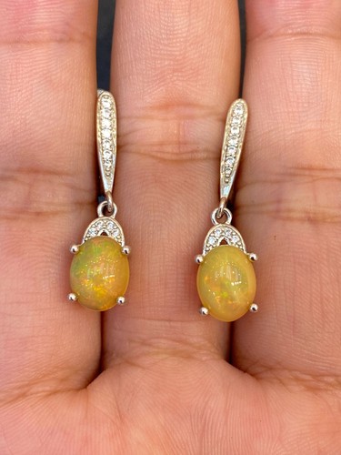 Natural fire opal 9x7 - opal,