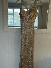 Gold Sequin Ball / Prom Dress
