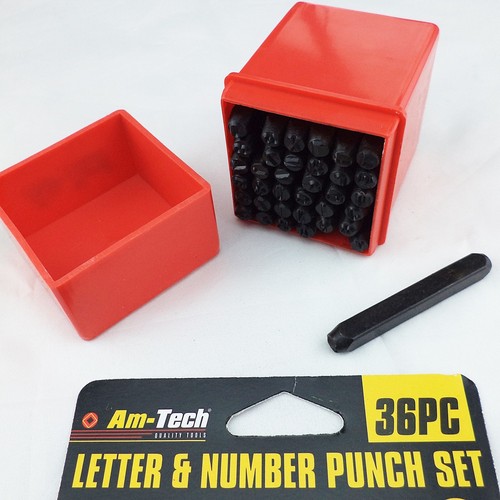 Number letter stamp set - letter,