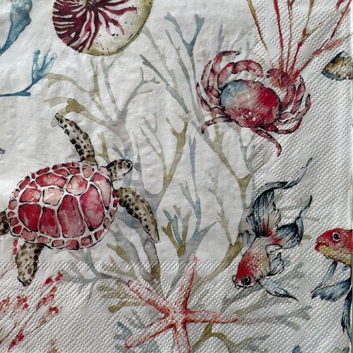 Luncheon paper napkins - 4,