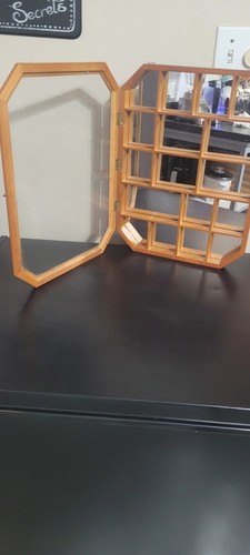 Octagon wood glass - &,