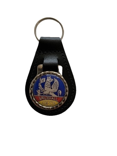 Black leather keyring - black, keyring/