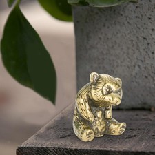 Brass Bear Statue Antique