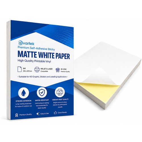 Sticker paper white - paper,,