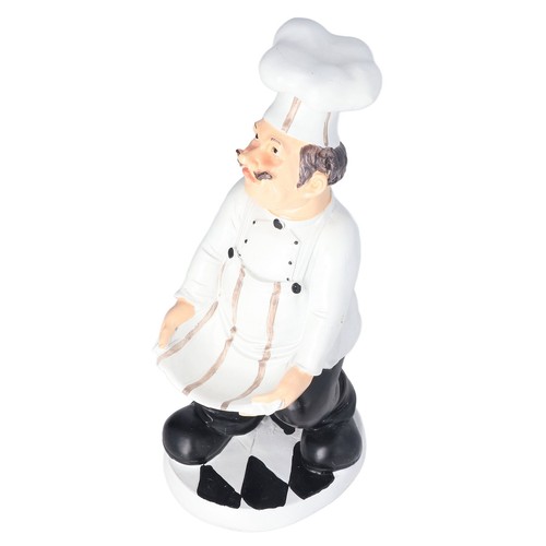Chef statue charming - chef, resin