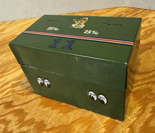 Vintage Cook Recipe Tin Green Box Hot Rod Roth's "Rat Fink" Style