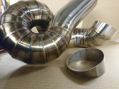 Exhaust pie cut tube pipe - pipe, air