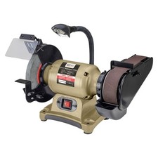 SIP 8" x 2" Electric Bench Grinder Linisher Belt Sander 230V 550W 2980RPM 01459