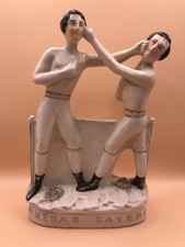 Boxing Tom Sayers, Original Antique Staffordshire Potteries Figure. Circa 1860