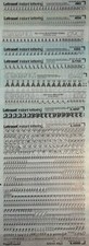 9 New A3 Letraset Sheets