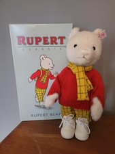 Steiff Rupert Bear Limited Edition of 3000 White 28cm