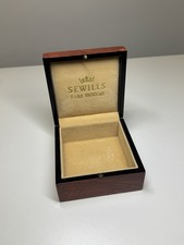 Sewills Brown Watch Box Polished Finish Estd 1800ad 10cm X 10cm Rare Men’s